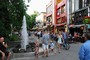 ...and Montreal has vitality.  This is Rue Prince Arthur, a pedestrian street around the corner from Ray's bed-and-breakfast.  There are shops, sidewalk cafes, street buskers, and lots of life.